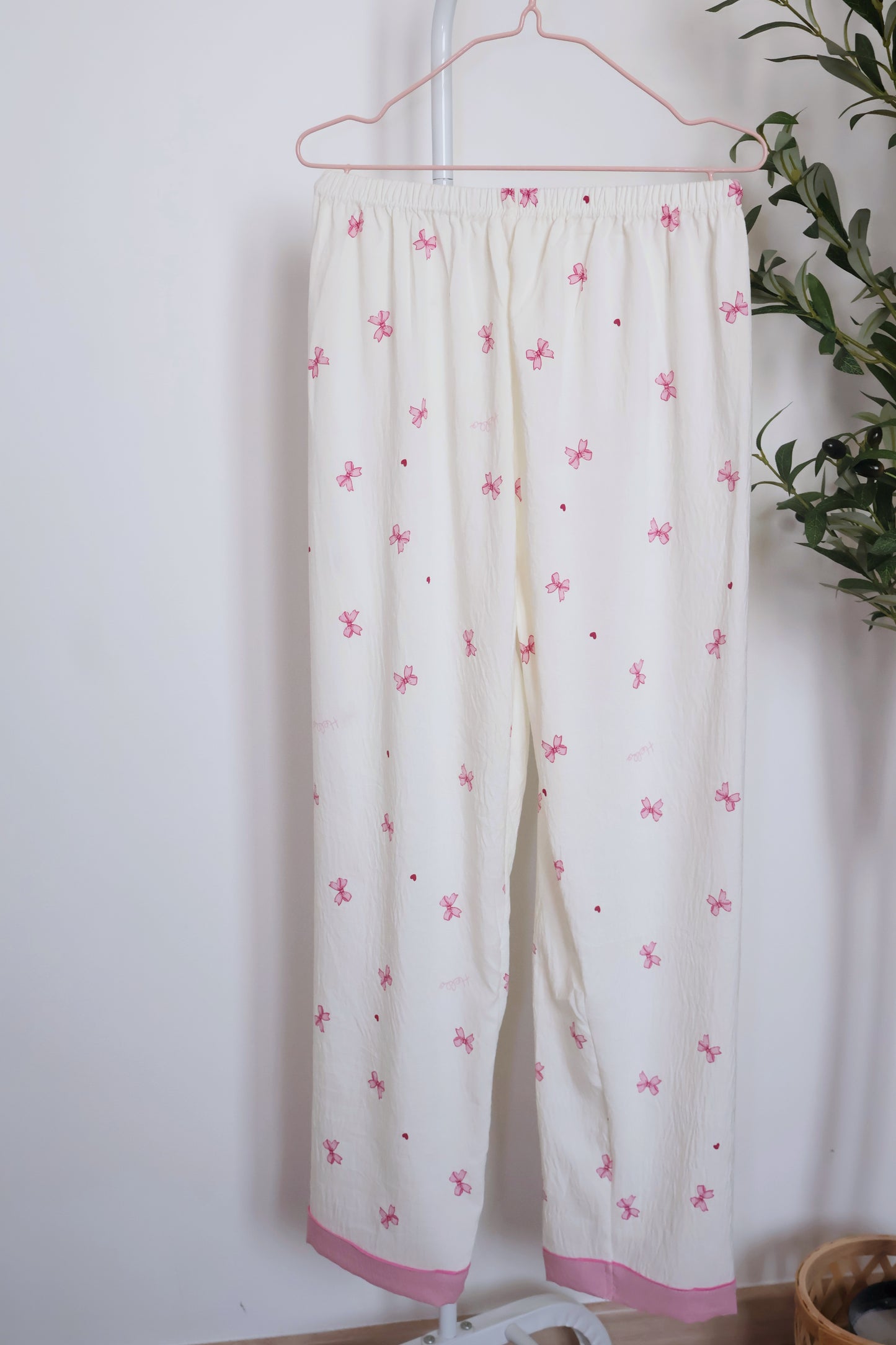 Bow Dreams PJ Set - Cotton - 3 Pcs