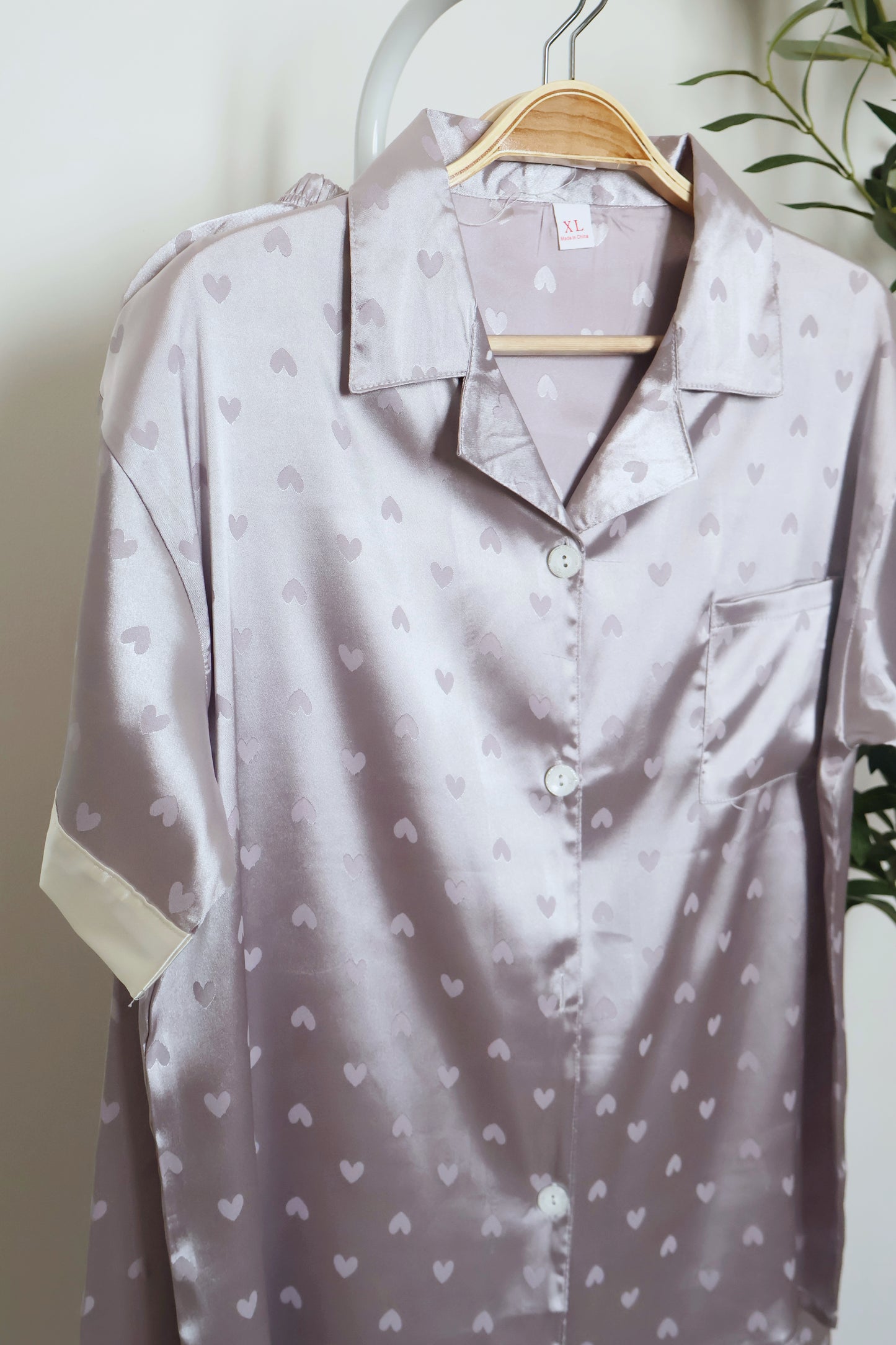 Lunar Hearts PJ Set- Short Sleeve+ Long Pants