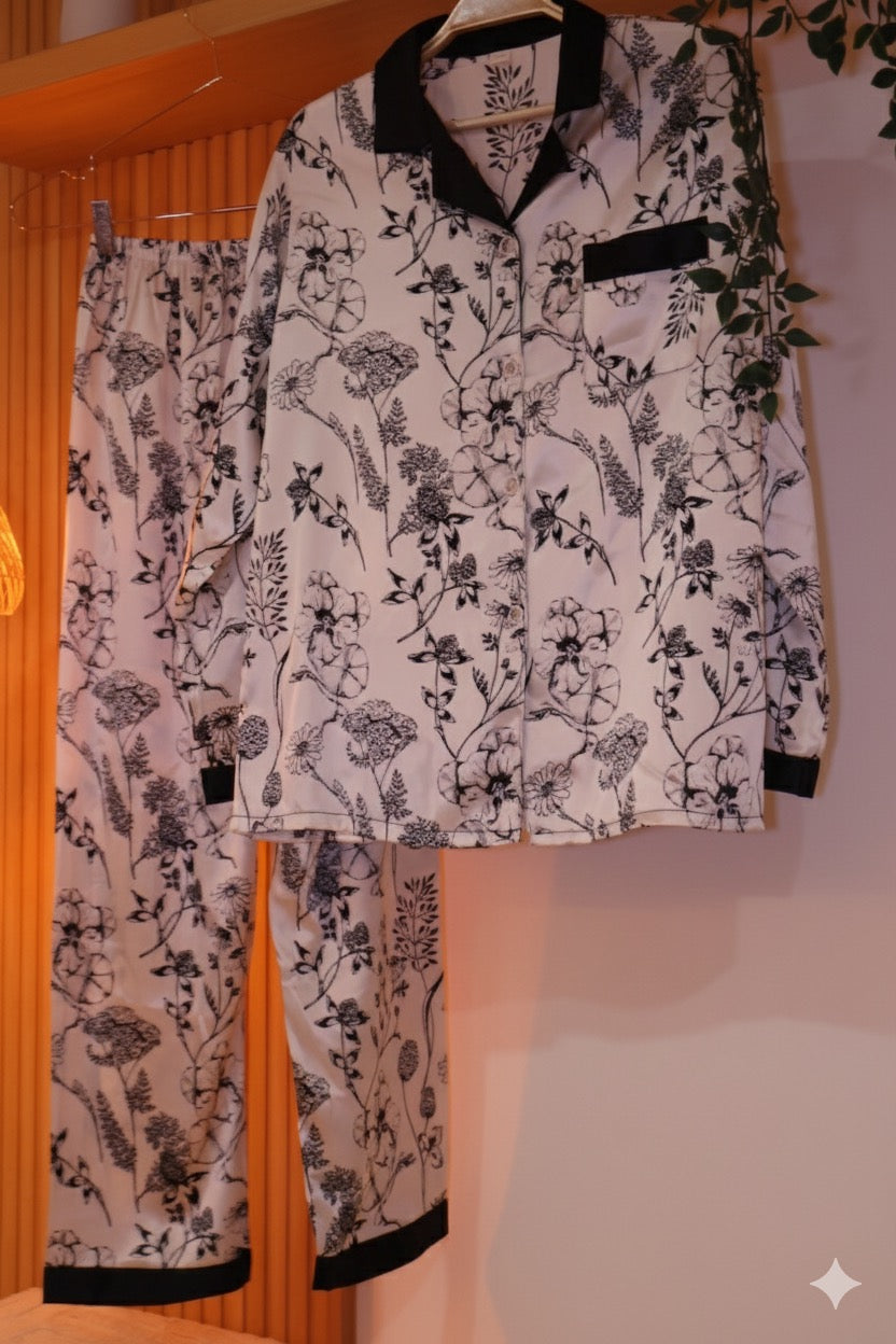 Moonlight Garden PJ Set- Long Sleeve+Long Pants