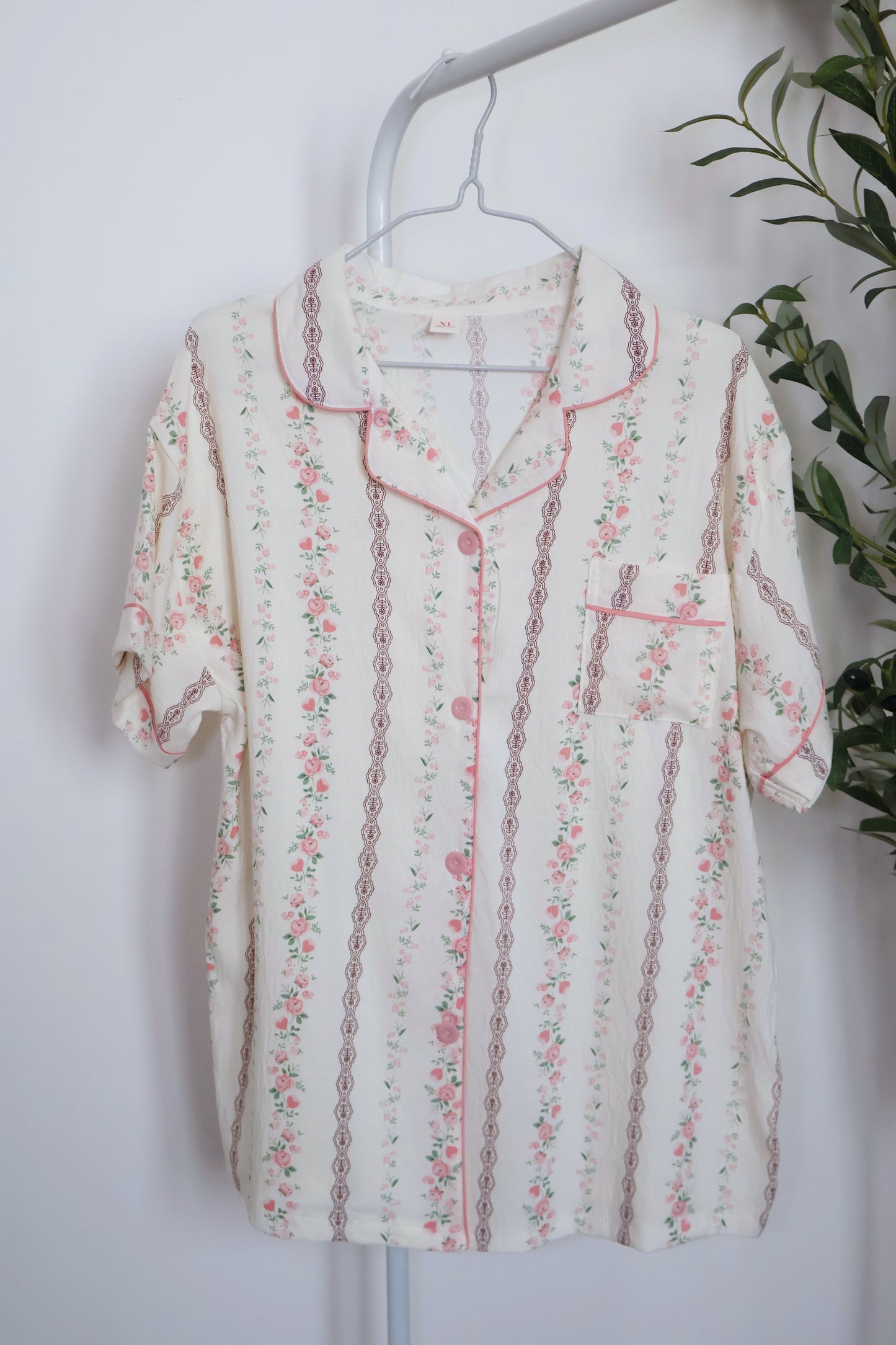 Rosy Stripes PJ Set- 3 Pcs