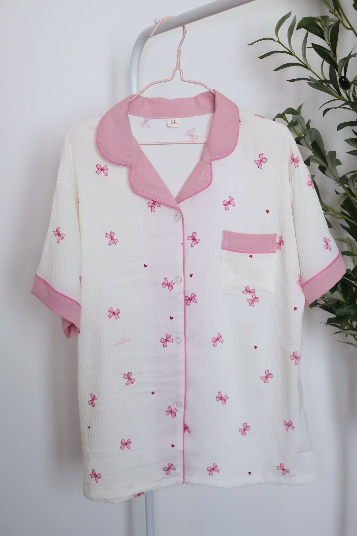 Bow Dreams PJ Set - Cotton - 3 Pcs