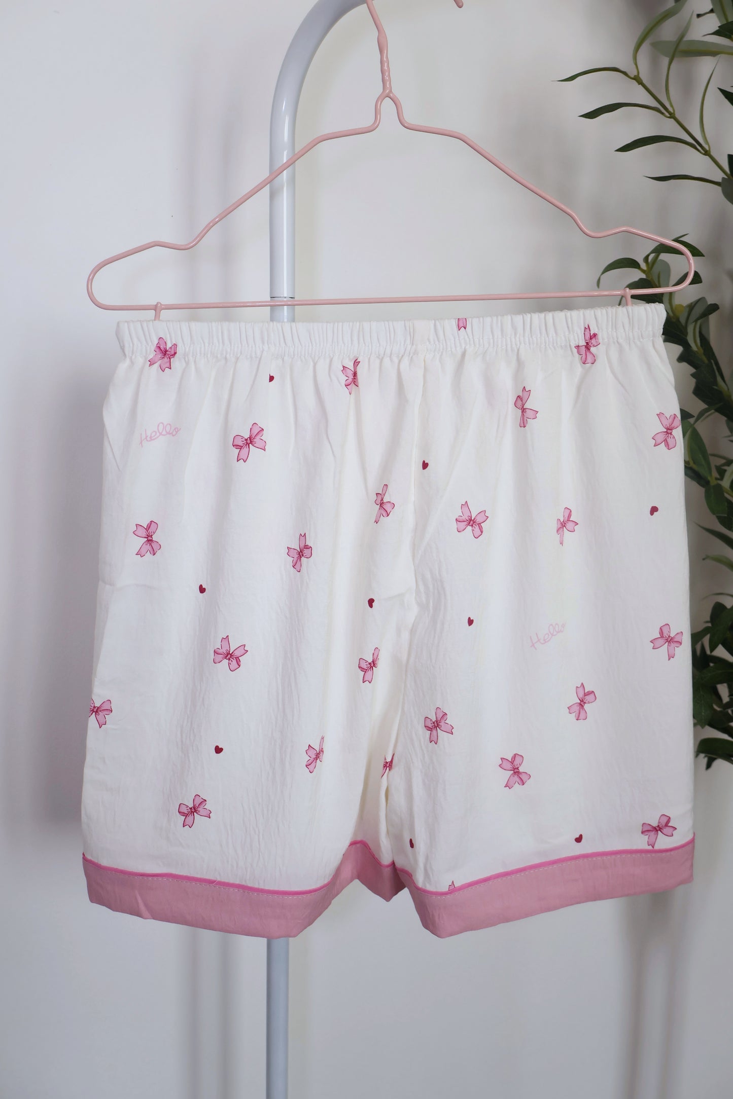 Bow Dreams PJ Set - Cotton - 3 Pcs