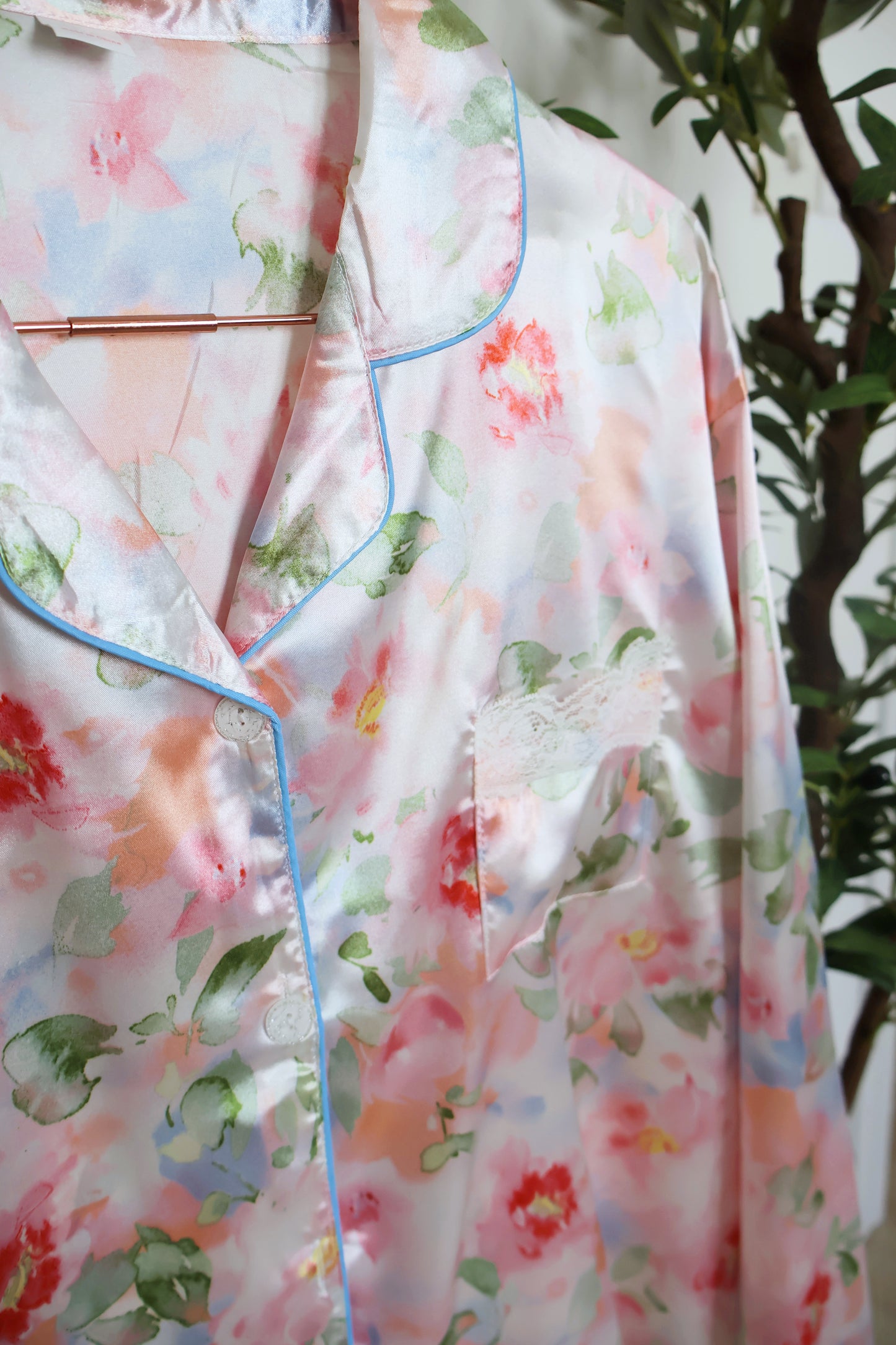 Watercolor Blooms PJ Set- Long Sleeve+Long Pants