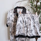 Noir Blossom PJ Set- Short Sleeve+Short Pants